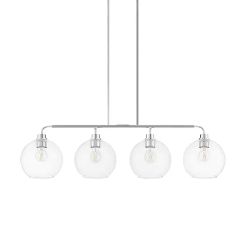 Hampton Bay HD-1861-4PCH Lámpara Colgante Isla Cromado Pulido 4 Luces | MiOfertas