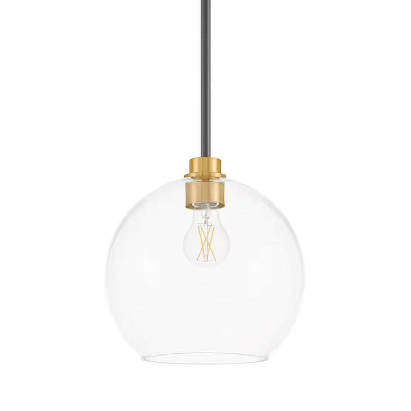Vista Heights 1-Light Aged Bronze and Brass Pendant Light - 1007602728