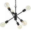 Home Decorators Collection HD-1685BK Lámpara Sputnik Negra Mate de 6 Luces | MiOfertas
