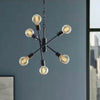 Home Decorators Collection HD-1685BK Lámpara Sputnik Negra Mate de 6 Luces | MiOfertas