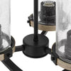 Hampton Bay KSF8103AX-02 Lámpara Colgante Jaula Madera Gris 3 Luces Vidrio Semillado | MiOfertas