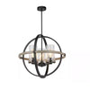 Hampton Bay KSF8103AX-02 Lámpara Colgante Jaula Madera Gris 3 Luces Vidrio Semillado | MiOfertas