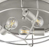 Hampton Bay DSHD19522FL1 15.75" Lámpara Techo Níquel Antiguo Jaula Abierta | MiOfertas