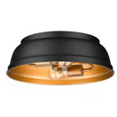 Rebel 2-Light Matte Black Flush Mount - 1007870950