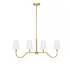 Hampton Bay 24129-003 Lámpara Colgante de Isla Latón Antiguo 4 Luces | MiOfertas