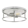 Hampton Bay 24132-003 13" Níquel Cepillado con Base Marmoleada Blanca Lámpara de Techo | MiOfertas