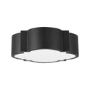 Sarina 15 in. Matte Black 5 CCT Selectable LED Flush Mount with Frosted Acrylic Panel - 1008016093