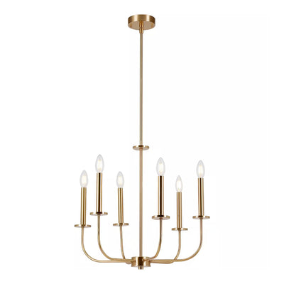 Hampton Bay KSH9106AX-01 Lámpara de Araña Tilden 6 Luces Oro Antiguo | MiOfertas