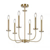Hampton Bay KSH9106AX-01 Lámpara de Araña Tilden 6 Luces Oro Antiguo | MiOfertas