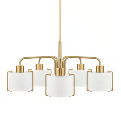 Home Decorators Collection HD19546C Lámpara Araña Brookley Dorada 5 Luces | MiOfertas
