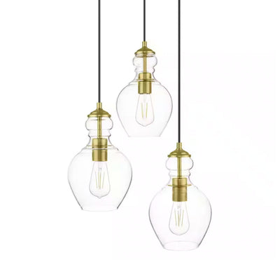 Home Decorators Collection HD19565P5 Lámpara Colgante Bakerston Latón Cepillado | MiOfertas