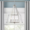 Home Decorators Collection C7082-BN 20" Lámpara Colgante Níquel Cepillado 4 Luces | MiOfertas