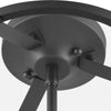 Home Decorators Collection C7081-BK 14" Lámpara de Techo Semi-Empotrada Negra 3 Luces | MiOfertas