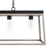 Hampton Bay HD-1907I Lámpara Colgante Isla Lineal Burkepoint 4 Luces Madera Envejecida | MiOfertas
