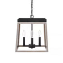 Burkepoint 4-Light Distressed Woodgrain Standard Pendant - 1008228431