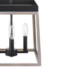 Hampton Bay HD-1905MP Lámpara Colgante Burkepoint 4 Luces Madera Envejecida | MiOfertas