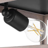 Hampton Bay HD-1902-I Lámpara de Techo 2 Luces Burkepoint Grano de Madera | MiOfertas