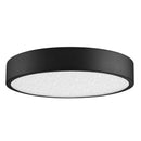 Kempster 12 in. 1-Light Matte Black Integrated LED Flush Mount - 1008362082