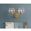 Home Decorators Collection 45328-HBOG 16" Lámpara de Tocador Dorada con Cristal Sembrado | MiOfertas