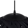 Hampton Bay HDP98961BL 16" Lámpara Colgante Negra con Pantalla de Papel | MiOfertas