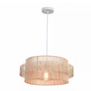 Trentwood 1-Light with Natural Pendant Chandelier Rattan Shade - 1008393077
