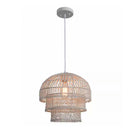 Shawside 1-Light White Tiered Pendant Rattan - 1008393101
