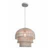 Hampton Bay HDP98947WH Lámpara Colgante Rattan Blanco Shawside 1 Luz | MiOfertas