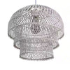 Hampton Bay HDP98947WH Lámpara Colgante Rattan Blanco Shawside 1 Luz | MiOfertas