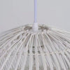 Hampton Bay HDP98947WH Lámpara Colgante Rattan Blanco Shawside 1 Luz | MiOfertas