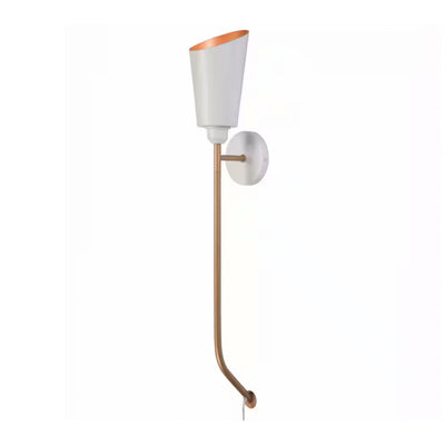 Hampton Bay HDP34315WHGD Lámpara de Pared Blanca y Dorada Park Haven | MiOfertas