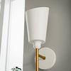 Hampton Bay HDP34315WHGD Lámpara de Pared Blanca y Dorada Park Haven | MiOfertas
