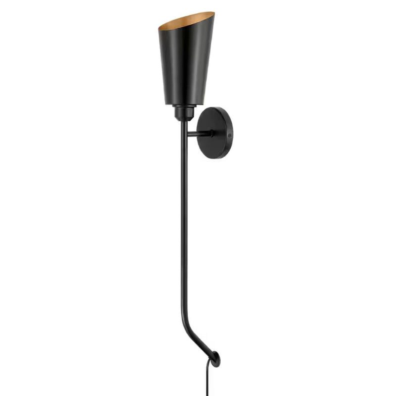 Park Haven 32 in. 1-Light Black Wall Sconce Wallchiere - 1008393193