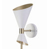 Hampton Bay HDP34317WHAB 34" Lámpara de Pared Brookbury Blanca y Latón Antiguo | MiOfertas
