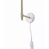 Hampton Bay HDP34317WHAB 34" Lámpara de Pared Brookbury Blanca y Latón Antiguo | MiOfertas