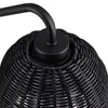 Hampton Bay HD5887G4 Lámpara de Pared Highler Negra Mate con Pantalla de Ratán | MiOfertas