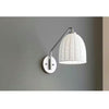 Hampton Bay HD5887G5 Lámpara de Pared Plateada con Pantalla Rattan Blanca | MiOfertas