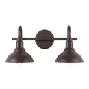 Kelford 18 in. 2-Light Brown Vanity Bath Light - 1008480255