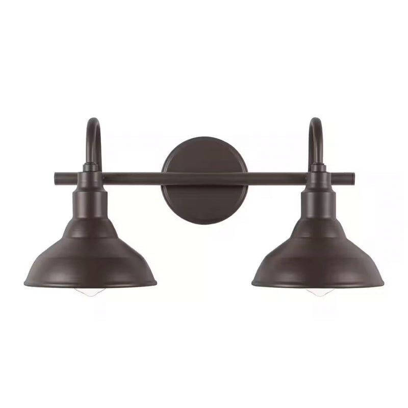 Kelford 18 in. 2-Light Brown Vanity Bath Light - 1008480255