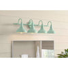 Hampton Bay HDP99190TEAL 32" Lámpara de Tocador Kelford de 4 Luces Teal | MiOfertas