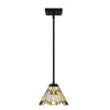Home Decorators Collection HD7837H Lámpara Colgante Mini Negra con Pantalla Tiffany | MiOfertas