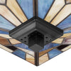 Home Decorators Collection HD7837K 11" Lámpara de Techo Empotrada Negra con Pantalla Tiffany | MiOfertas