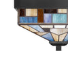 Home Decorators Collection HD7837K 11" Lámpara de Techo Empotrada Negra con Pantalla Tiffany | MiOfertas