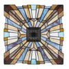Home Decorators Collection HD7837M 12" Lámpara Semienrasada Tiffany Negro Mate | MiOfertas