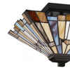 Home Decorators Collection HD7837M 12" Lámpara Semienrasada Tiffany Negro Mate | MiOfertas
