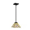 Home Decorators Collection HD7838A Lámpara Colgante Mini Negro Mate con Pantalla Tiffany | MiOfertas
