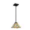 Home Decorators Collection HD7838A Lámpara Colgante Mini Negro Mate con Pantalla Tiffany | MiOfertas