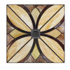 Home Decorators Collection HD7839B 12" Lámpara Semi-Empotrada Negra Mate con Pantalla Tiffany | MiOfertas