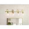 Hampton Bay C6379 30" Lámpara de Baño Hensley Oro y Mármol Falso | MiOfertas