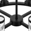 Hampton Bay 71717 BK Loveland 8-Light Candelabro Negro Rueda de Carro | MiOfertas