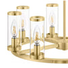 Hampton Bay 71717 Lámpara Candelabro Loveland Latón 8 Luces con Pantallas de Vidrio | 71717 BRASS | MiOfertas